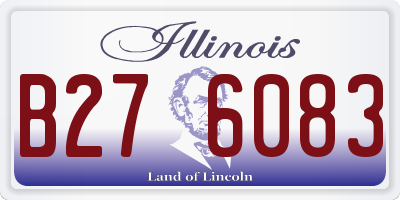 IL license plate B276083