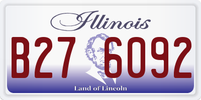 IL license plate B276092