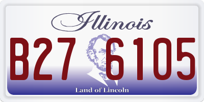 IL license plate B276105