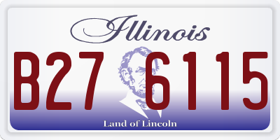 IL license plate B276115