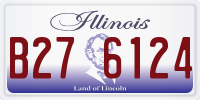 IL license plate B276124