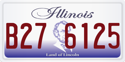 IL license plate B276125