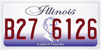 IL license plate B276126