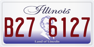 IL license plate B276127