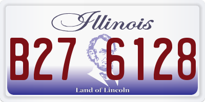 IL license plate B276128
