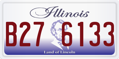 IL license plate B276133
