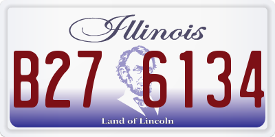 IL license plate B276134