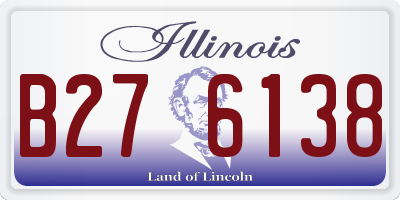 IL license plate B276138