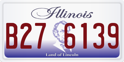 IL license plate B276139