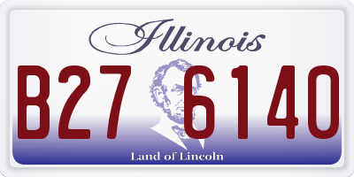 IL license plate B276140