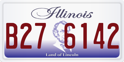 IL license plate B276142