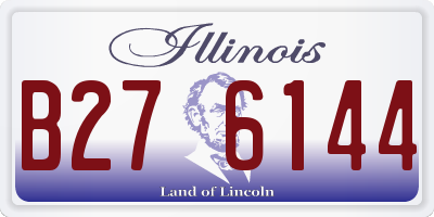 IL license plate B276144