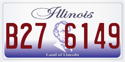 IL license plate B276149