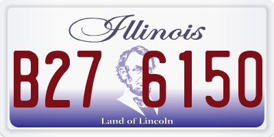 IL license plate B276150