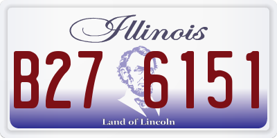 IL license plate B276151