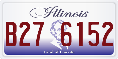 IL license plate B276152