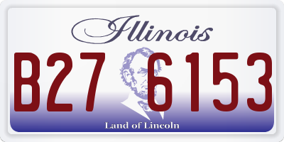 IL license plate B276153