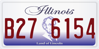 IL license plate B276154