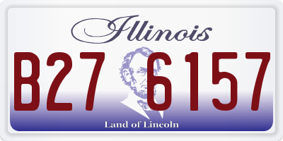 IL license plate B276157