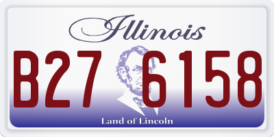 IL license plate B276158
