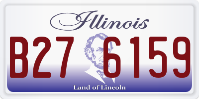IL license plate B276159