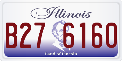 IL license plate B276160