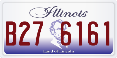 IL license plate B276161