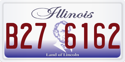 IL license plate B276162