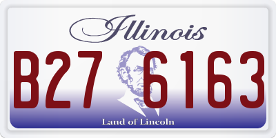 IL license plate B276163