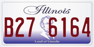 IL license plate B276164