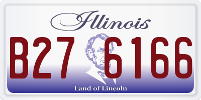 IL license plate B276166