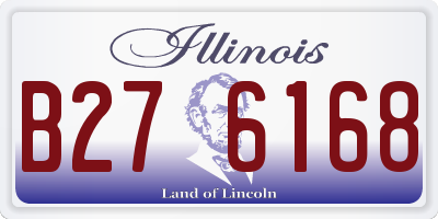 IL license plate B276168