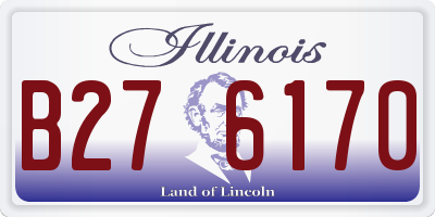 IL license plate B276170