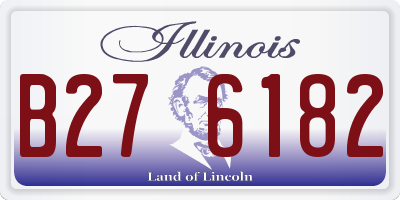 IL license plate B276182