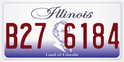 IL license plate B276184
