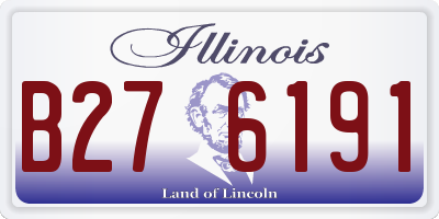 IL license plate B276191