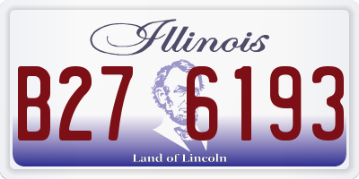 IL license plate B276193