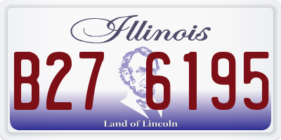 IL license plate B276195