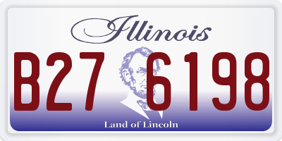 IL license plate B276198