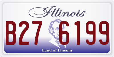IL license plate B276199