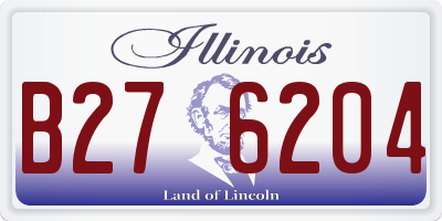 IL license plate B276204