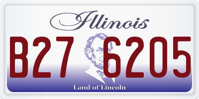 IL license plate B276205