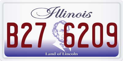 IL license plate B276209