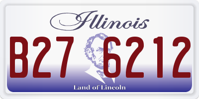 IL license plate B276212