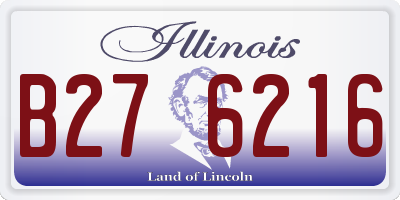 IL license plate B276216