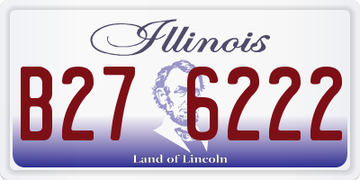 IL license plate B276222
