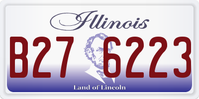 IL license plate B276223