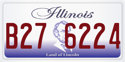 IL license plate B276224