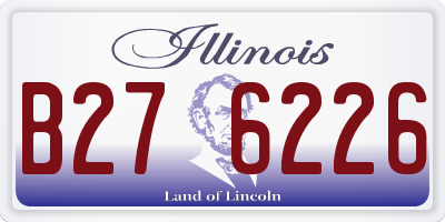 IL license plate B276226