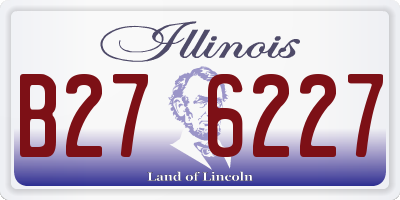 IL license plate B276227